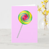 Carte Lollipop (Fleur jaune)