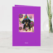 Carte Lollipop Doxie (Dos)