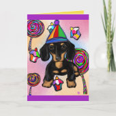 Carte Lollipop Doxie (Devant)