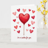 Carte Lollipop Sucker For You (Fleur jaune)