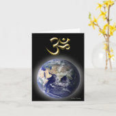 CARTE L'OM (AUM) (Fleur jaune)