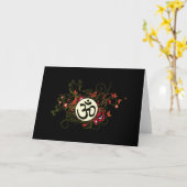 Carte L'OM floral bouddhiste (Fleur jaune)