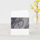 Carte L'ombre de la bicyclette Card (Fleur jaune)