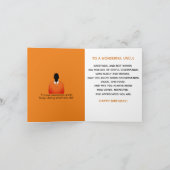 Carte L'oncle afro-américain heureux anniversaire (Intérieur)