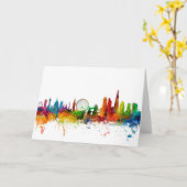 Carte London England Skyline (Fleur jaune)