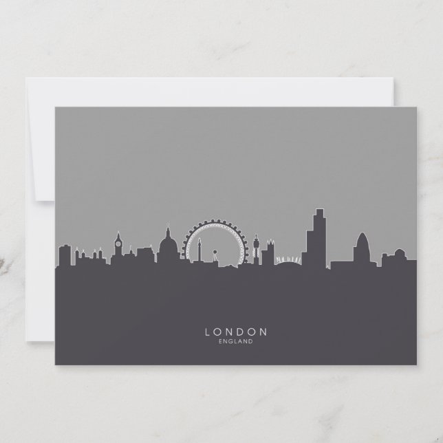 Carte London England Skyline (Devant)