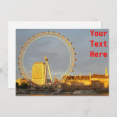 Carte London Eye personnalisable (Devant / Derrière)