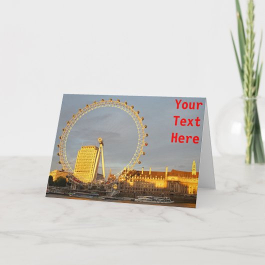 Carte London Eye sur mesure (Devant)
