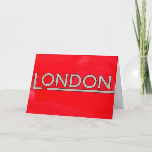 Carte Londres (Devant)