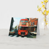 Carte Londres # 73 Bus à deux étages (Fleur jaune)