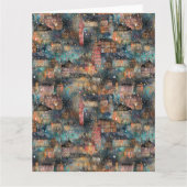 Carte Londres à Noël & Nouvel An en aquarelles (Devant)