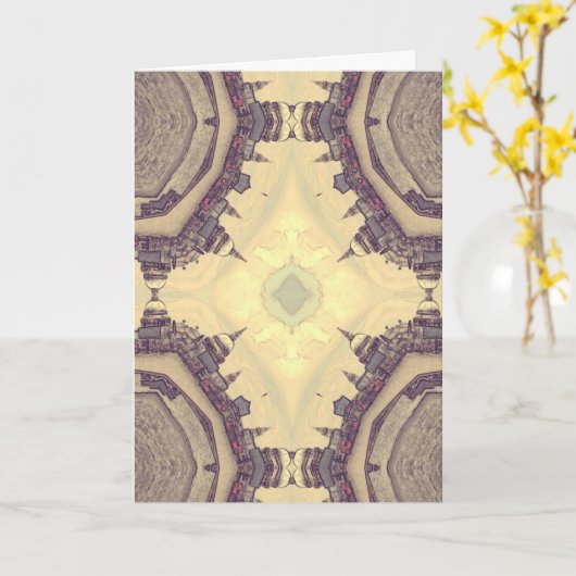 Carte Londres abstraite (Fleur jaune)