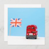 Carte Londres Angleterre Double Decker Red Bus (Devant / Derrière)