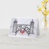 Carte Londres avec amour (Fleur jaune)