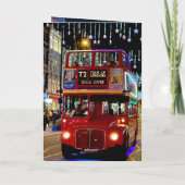 Carte Londres iconique - Noël (Dos)