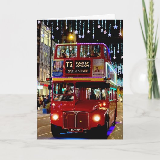 Carte Londres iconique - Noël  (Devant)