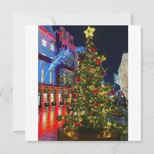 Carte Londres iconique - Noël  (Dos)