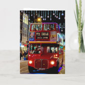 Carte Londres iconique - Noël (Dos)