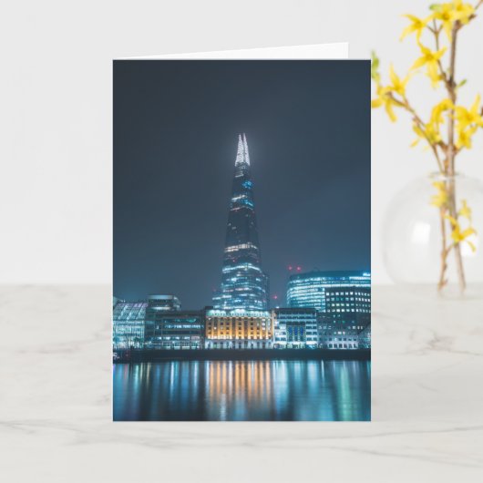 Carte Londres la nuit (Fleur jaune)