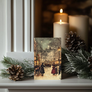 Carte Londres victorien, merveilleux hiver