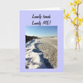 CARTE LONELLEMENT BEACH-LONLEY MOI! (Fleur jaune)