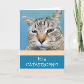 Carte Lonely Cat Custom Miss You (Devant)
