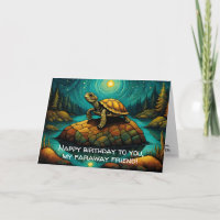 Lonely Turtle Longue distance Ami Anniversaire