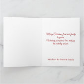 Carte Long-Haired Dachshund Reindeer Sleigh (Intérieur)