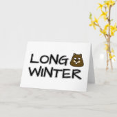 Carte Long hiver (Fleur jaune)