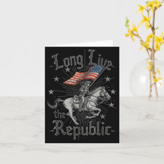 Carte Long Live The Republic Us  (Fleur jaune)