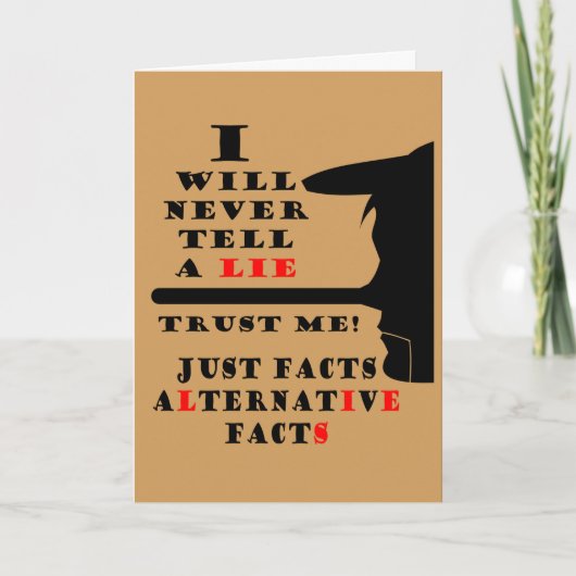 Carte Long Nez Autres Faits Jamais Mal Salutation (Devant)