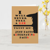 Carte Long Nez Autres Faits Jamais Mal Salutation (Fleur jaune)