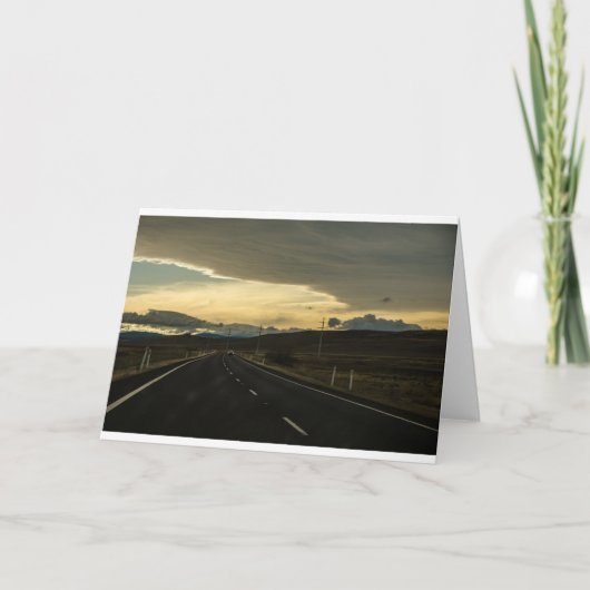 Carte Long Road Home - voiture sur l'autoroute (Devant)