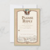 Carte Longhorn Western Reply Card (Devant)