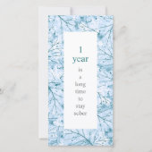 Carte Longtemps pour rester sobre Anniversaire de la sob (Devant)