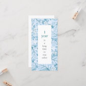 Carte Longtemps pour rester sobre Anniversaire de la sob (Devant/Arrière en situation)