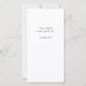 Carte Longtemps pour rester sobre Anniversaire de la sob (Dos)