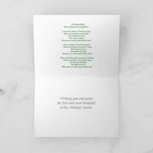 Carte longue Christmas Bells (Intérieur)