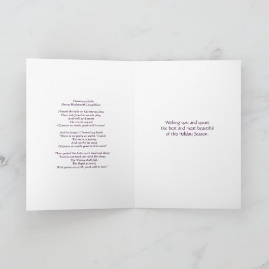 Carte longue Christmas Bells (Intérieur)
