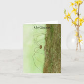 Carte longue pattes papa (Fleur jaune)