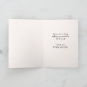 Carte Longuement Black Cat Miss You (Intérieur)