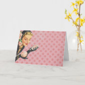 Carte - Look Vintage - Joyeuse fille d'anniversair (Fleur jaune)