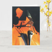 Carte Looming Cello greeting card (Fleur jaune)