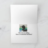 Carte Loon Appelle Avec Amour À Papa Joyeux Anniversaire (Intérieur)