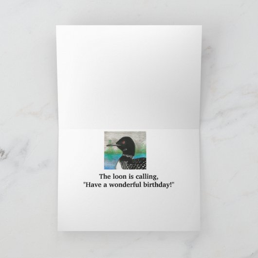 Carte Loon Appelle Avec Amour À Papa Joyeux Anniversaire (Intérieur)