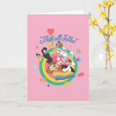 Carte LOONEY TUNES™ - C'est tout le monde ! Pride Bullse (Fleur jaune)