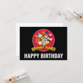 Carte LOONEY TUNES™ Character Logo (Devant/Arrière en situation)