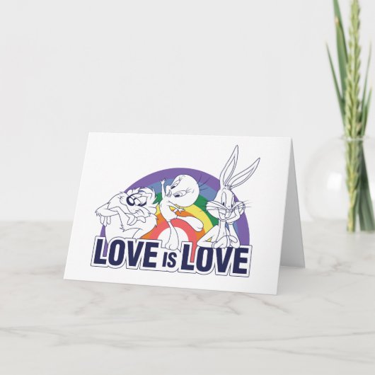 Carte LOONEY TUNES™ - Love Is Love (Devant)