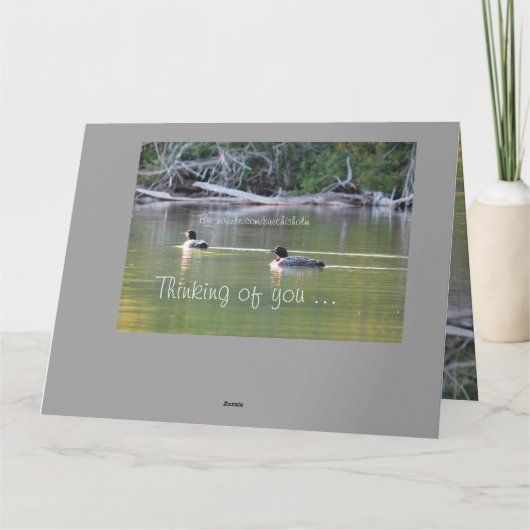 Carte Loons Sur L'Eau (Dos)