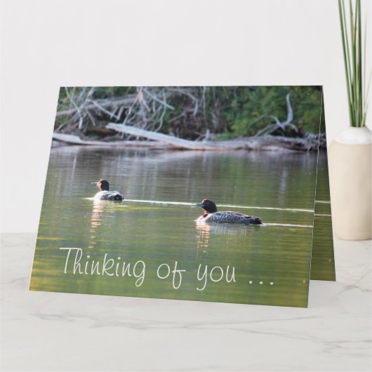 Carte Loons Sur L'Eau (Devant)